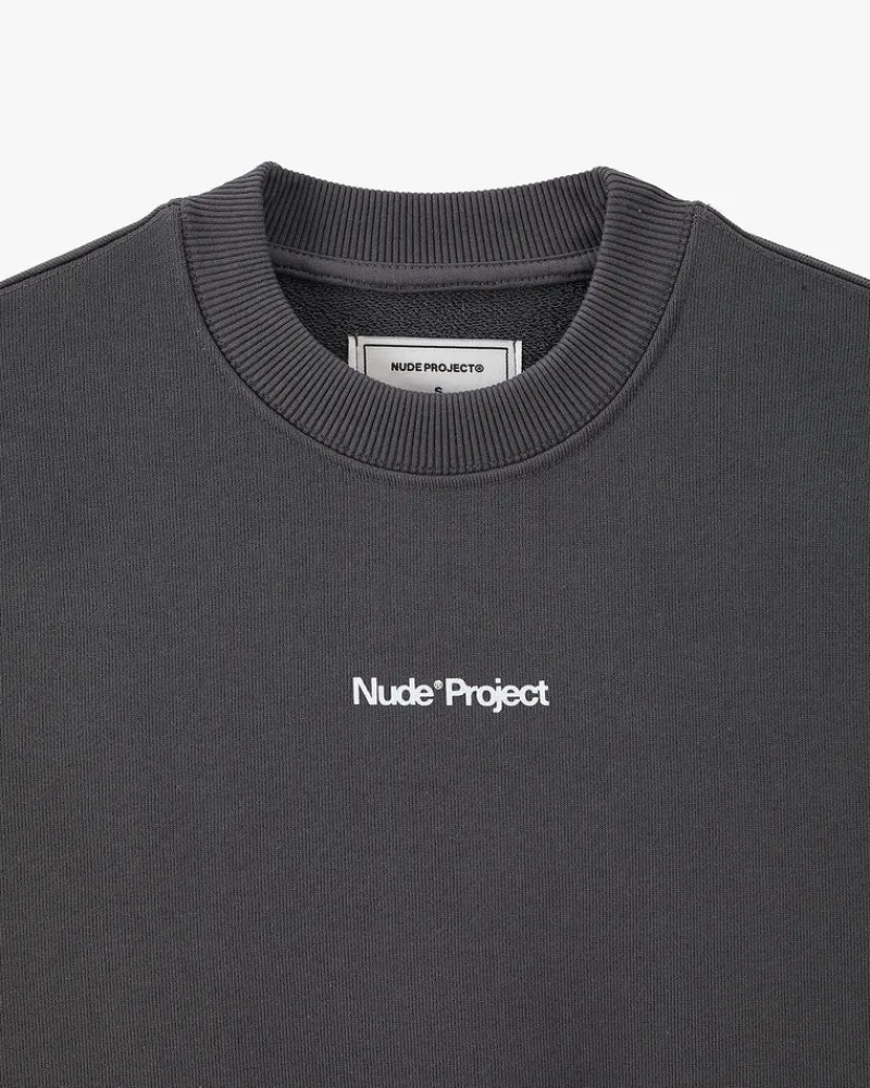 Nude Project Sudadera sin Capucha Gris Oscuro New