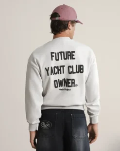 Nude Project Sudadera sin Capucha Gris Hot