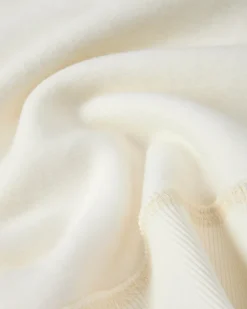 Nude Project Sudadera Sin Capucha Varsity Blanco Crema New