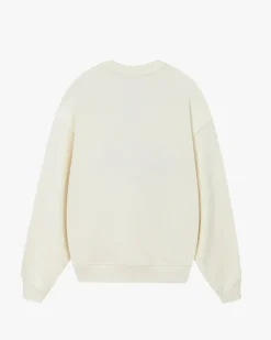 Nude Project Sudadera Sin Capucha Varsity Blanco Crema New