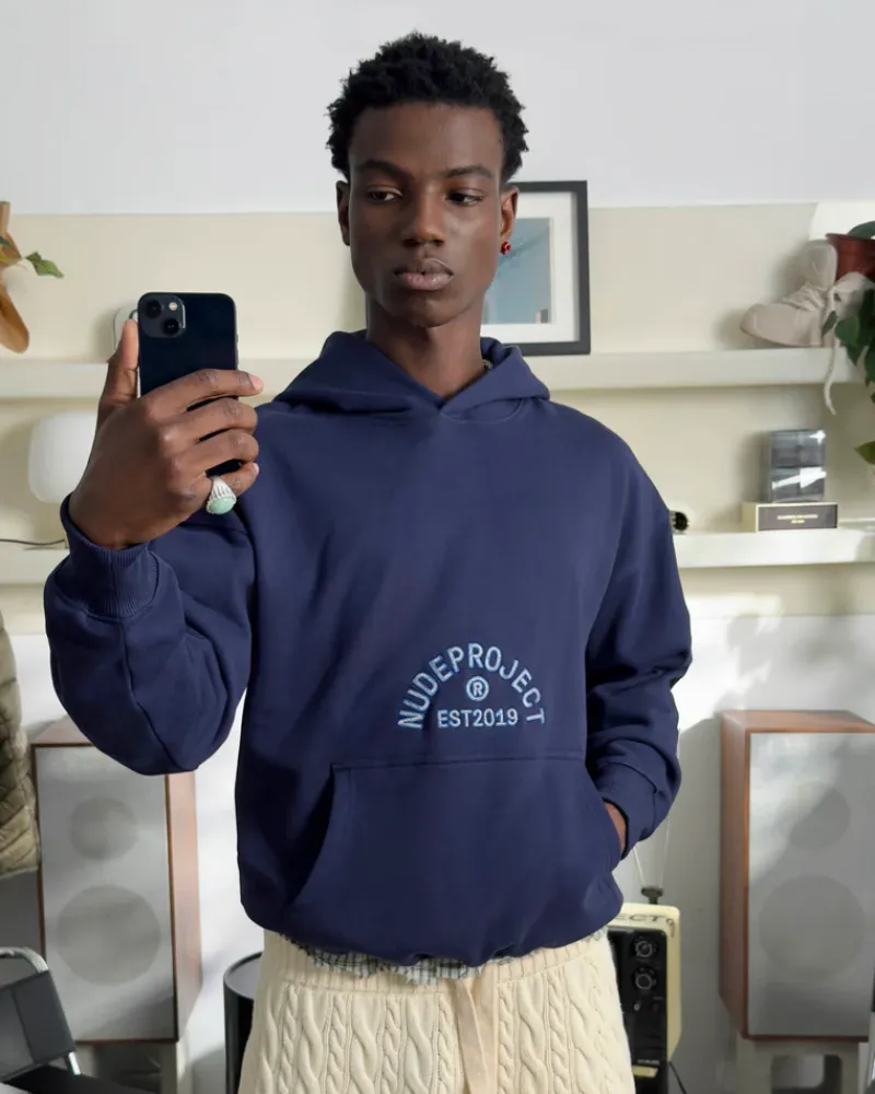 Nude Project Sudadera Swans Azul Marino Best