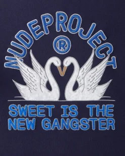 Nude Project Sudadera Swans Azul Marino Best