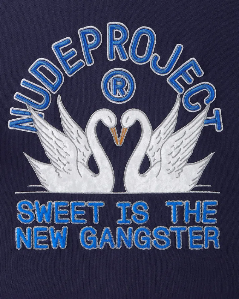 Nude Project Sudadera Swans Azul Marino Best