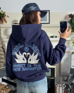 Nude Project Sudadera Swans Azul Marino Best