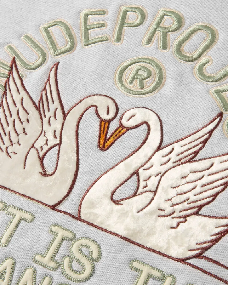 Nude Project Sudadera Swans Gris New