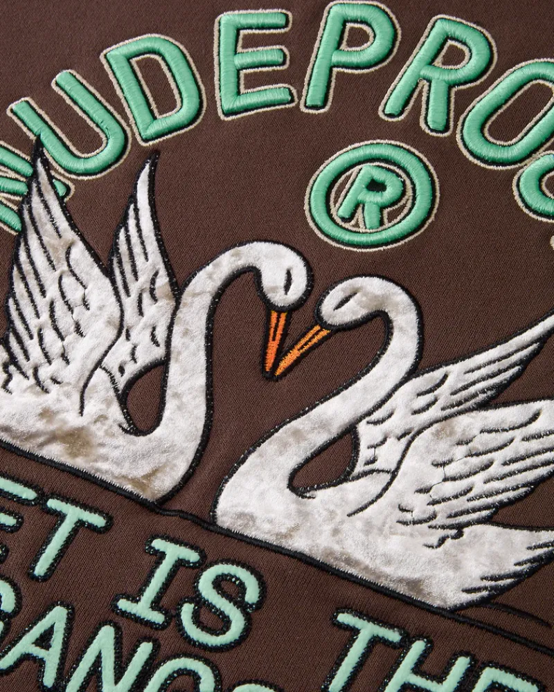 Nude Project Sudadera Swans Marrón Outlet