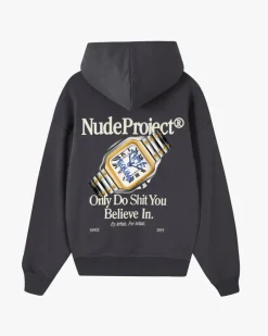 Nude Project Sudadera Time Gris Oscur0 Outlet