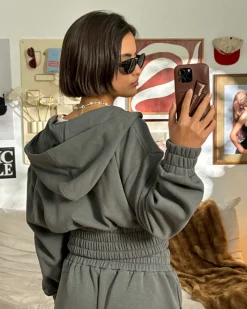 Nude Project Sudadera Typa Day Gris Oscuro Clearance