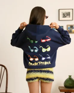 Nude Project Sunglasses Hood Navy Discount