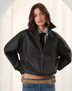 Nude Project "The" Leather Jacket Marrón Hot