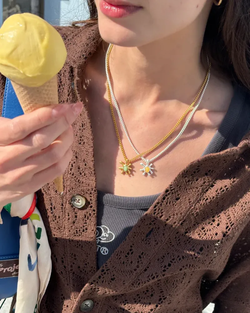 Nude Project Tropical Necklace Gold New