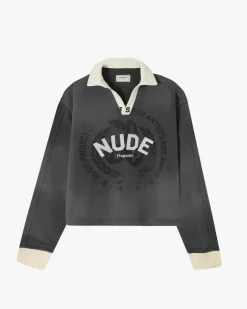 Nude Project Varsity Longsleeve Polo Sale